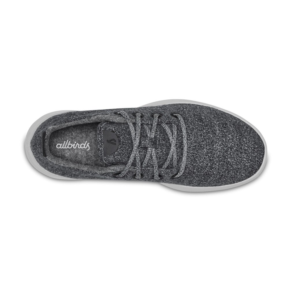 Allbirds Men\'s Sneakers Dark Grey - Wool Runners - 21084UJTO